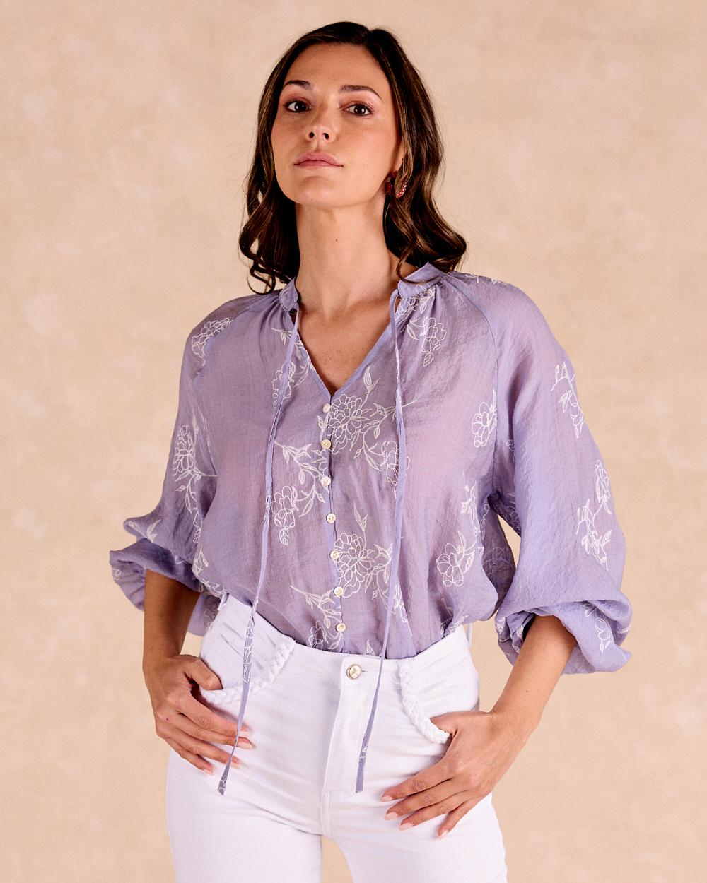 Diane Embroidered Blouse