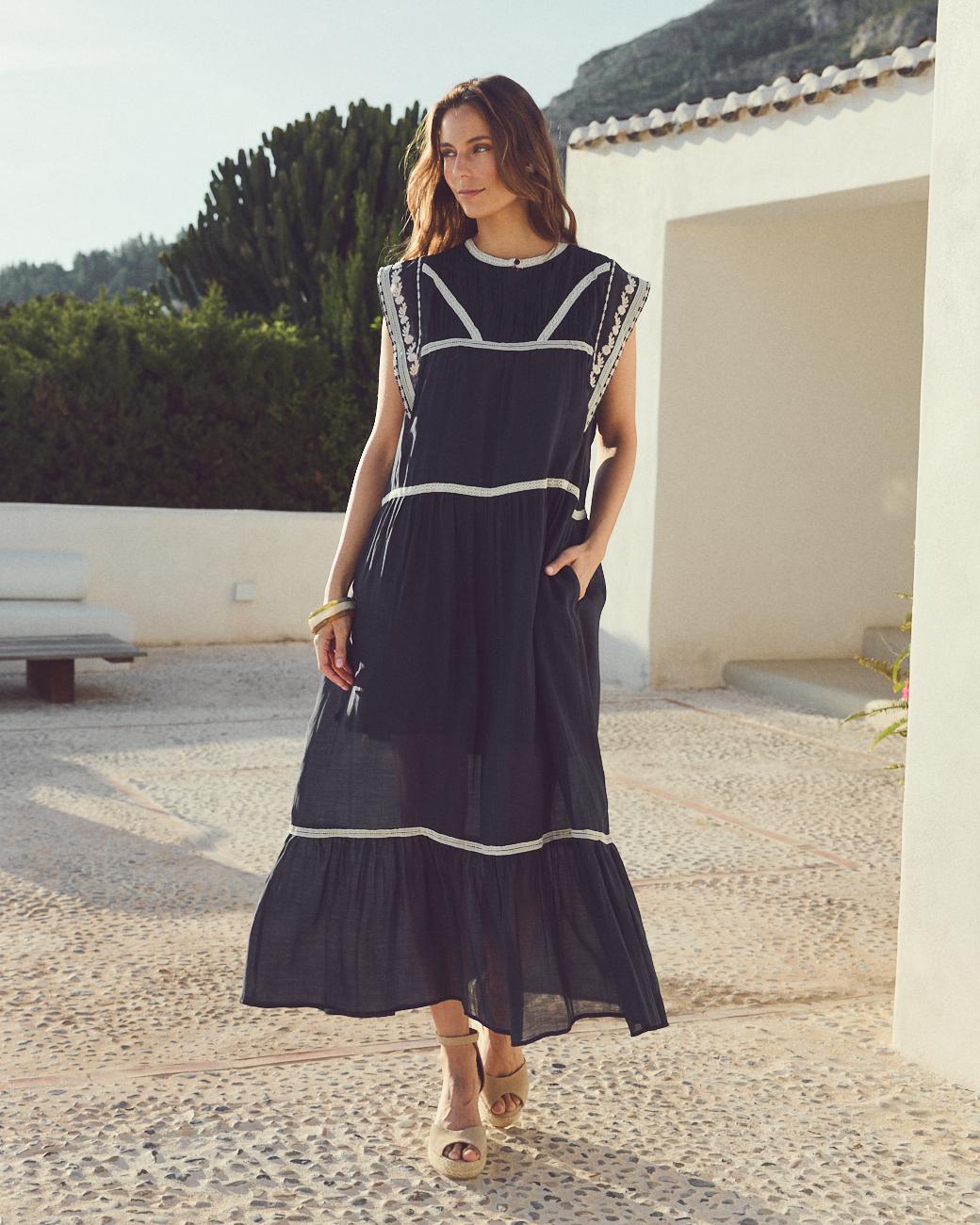 Enora Navy Dress