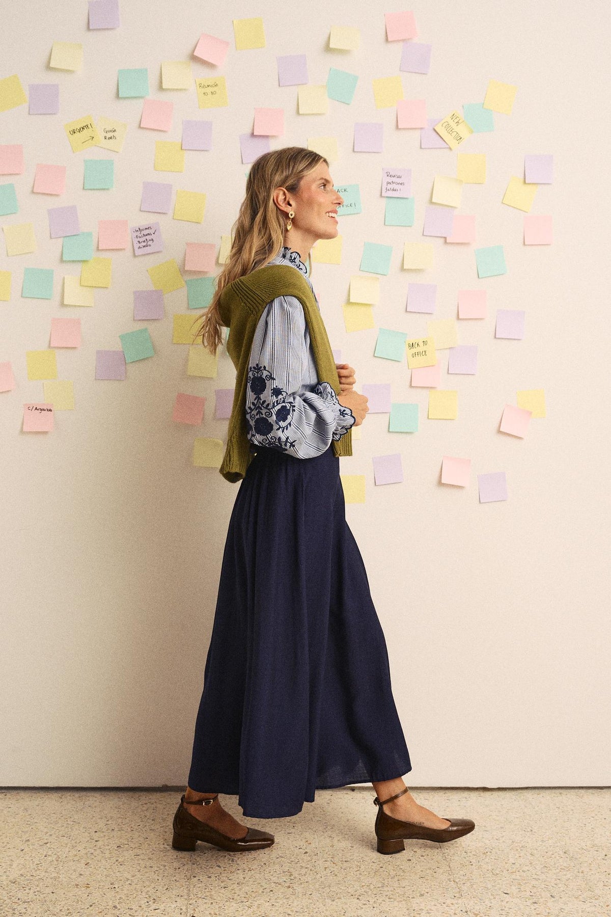 Navy Otilia Skirt