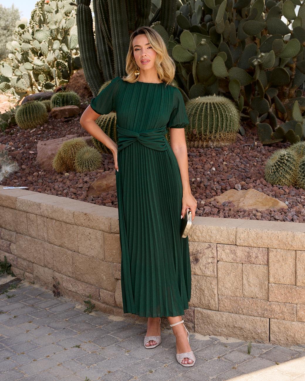 Eulalia Pleated Dress
