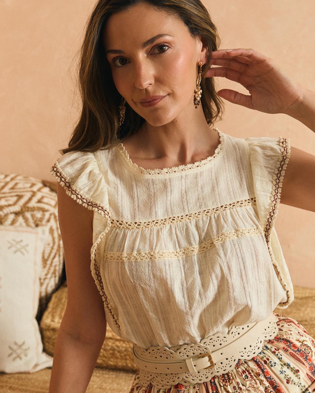 Carola Ruffle Top