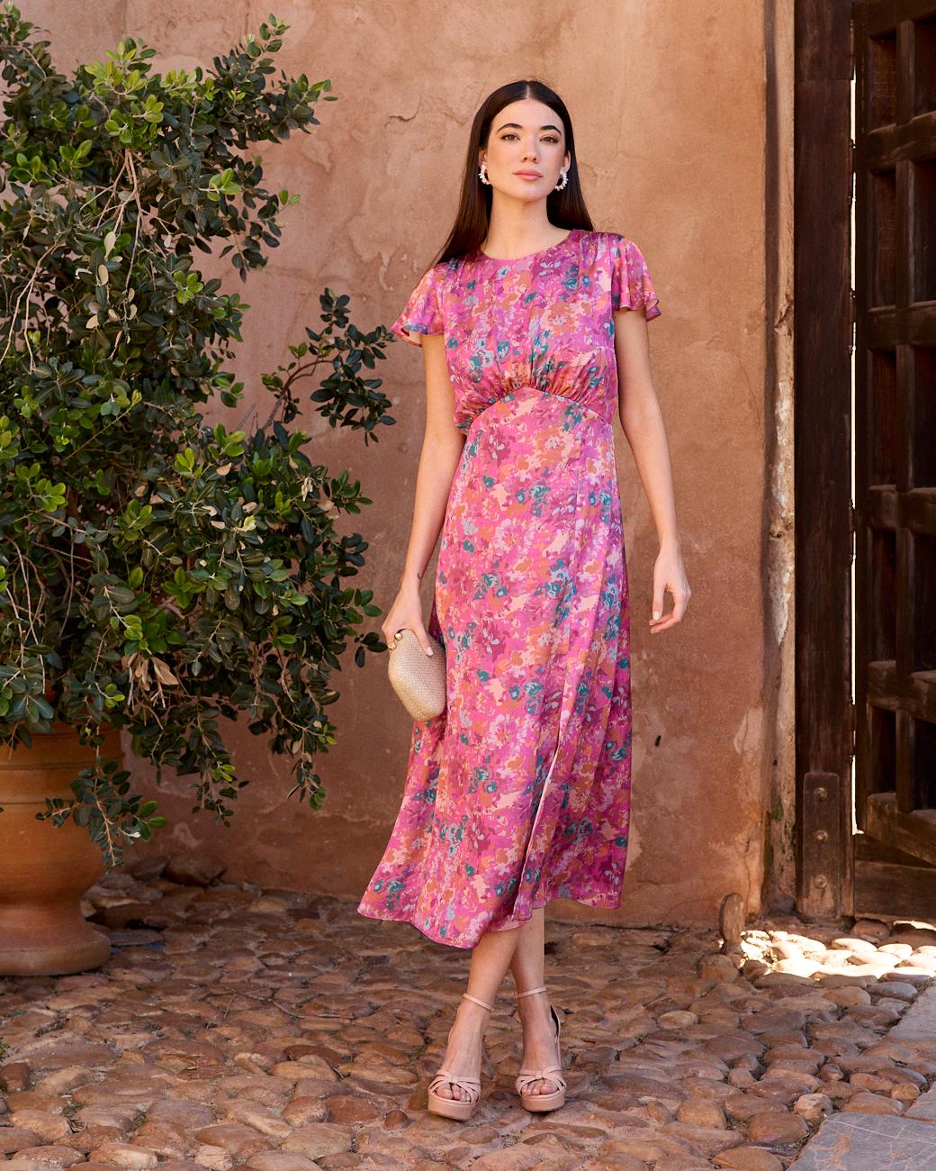 Delfina Print Dress