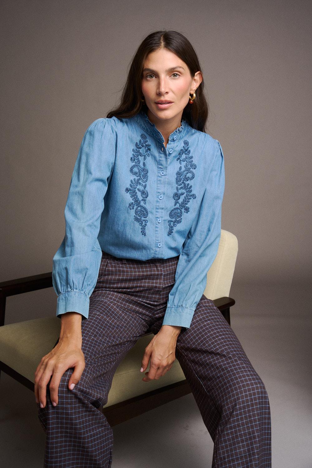 Miranda Denim Blouse