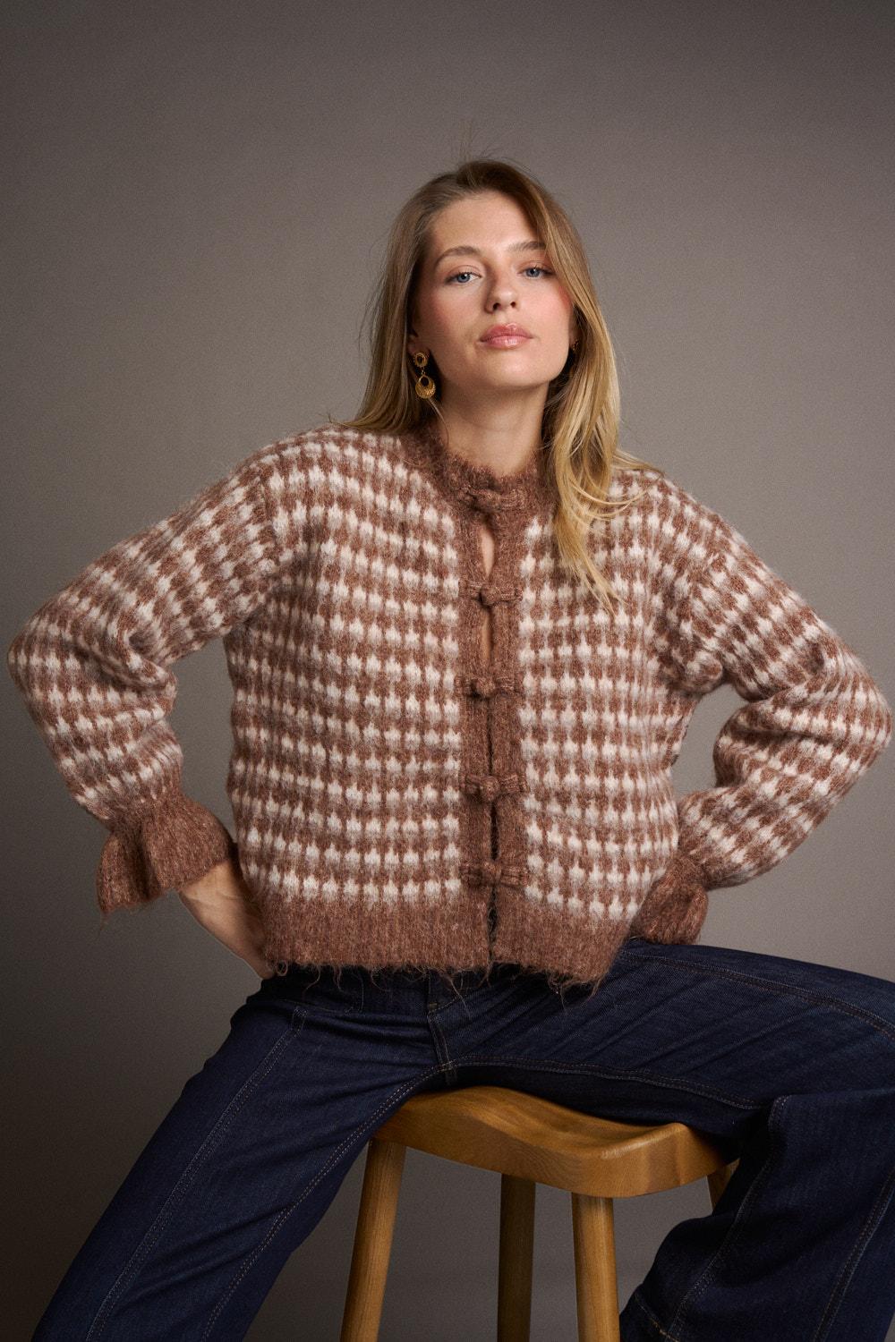 Amandine Ruffle Cardigan