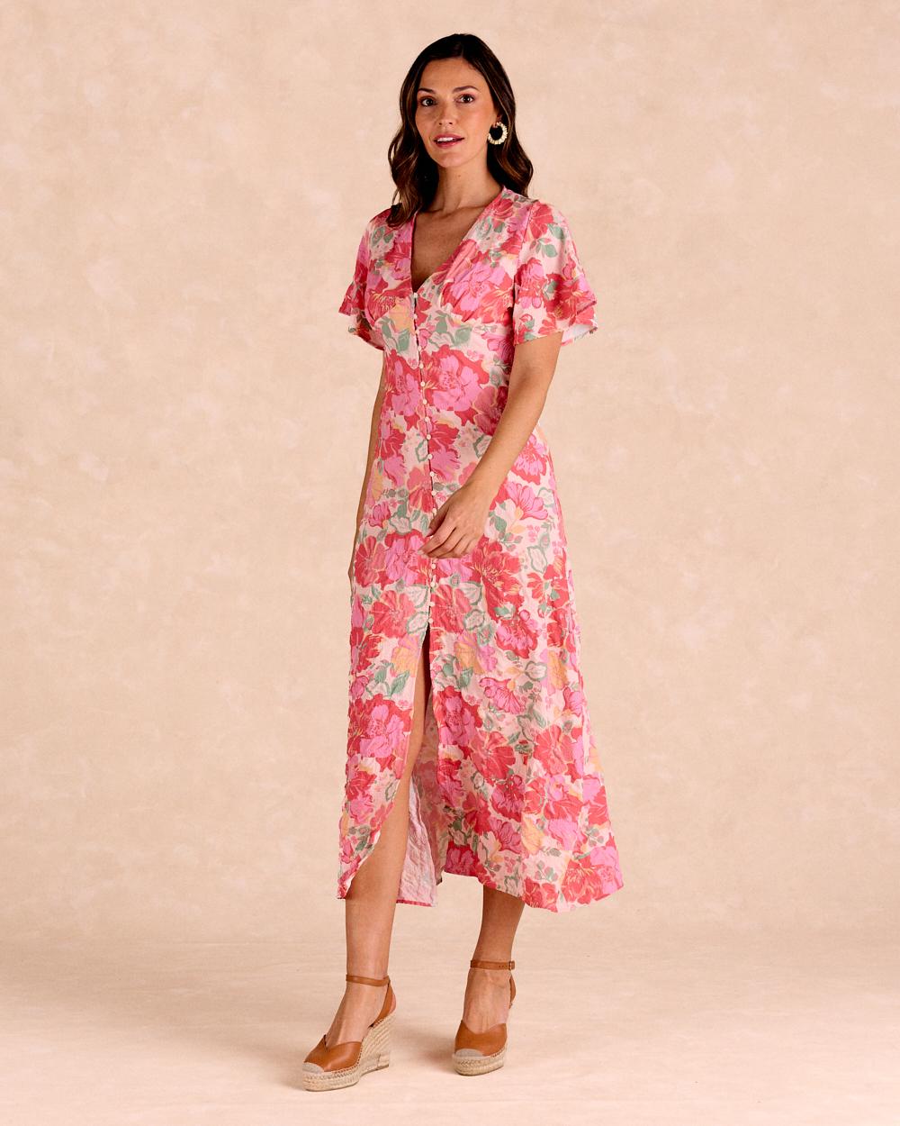 Long Flowers Dress Barina