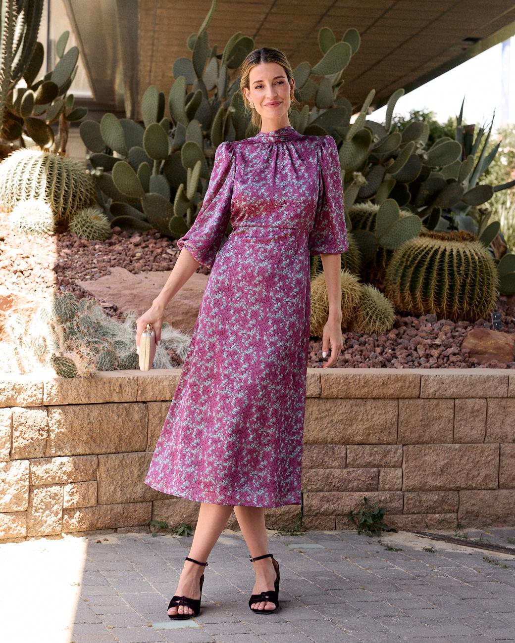 Long Print Dress Min