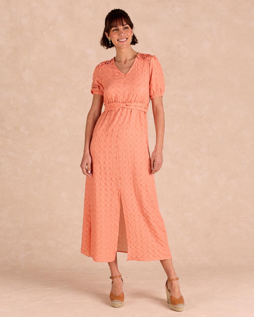 Mirela Orange Dress