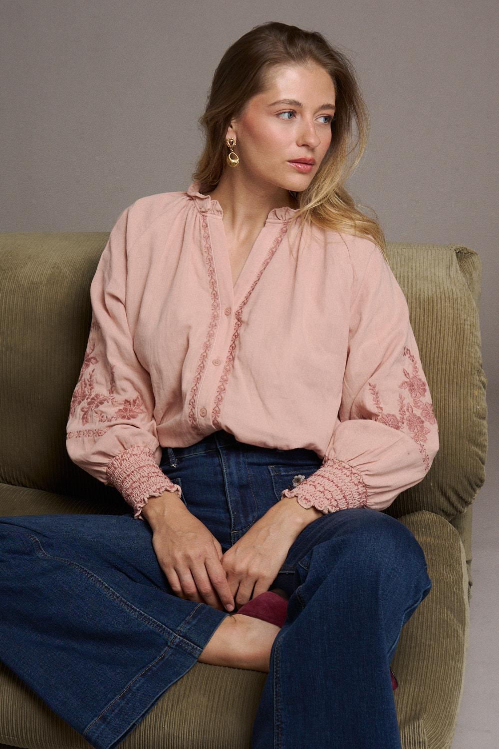 Ava Embroidered Blouse