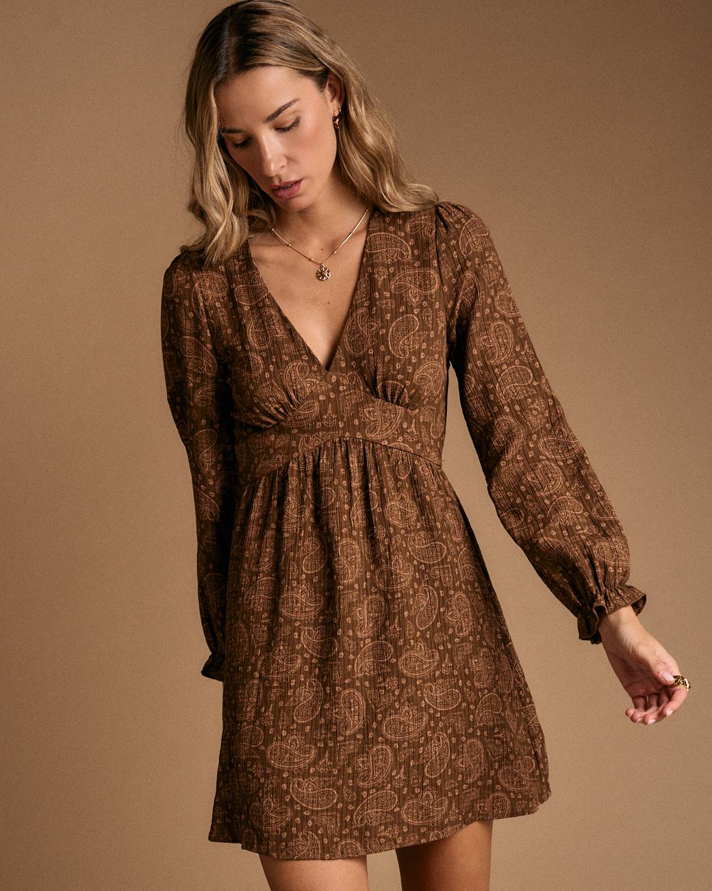 Amelia Printed Short Dress