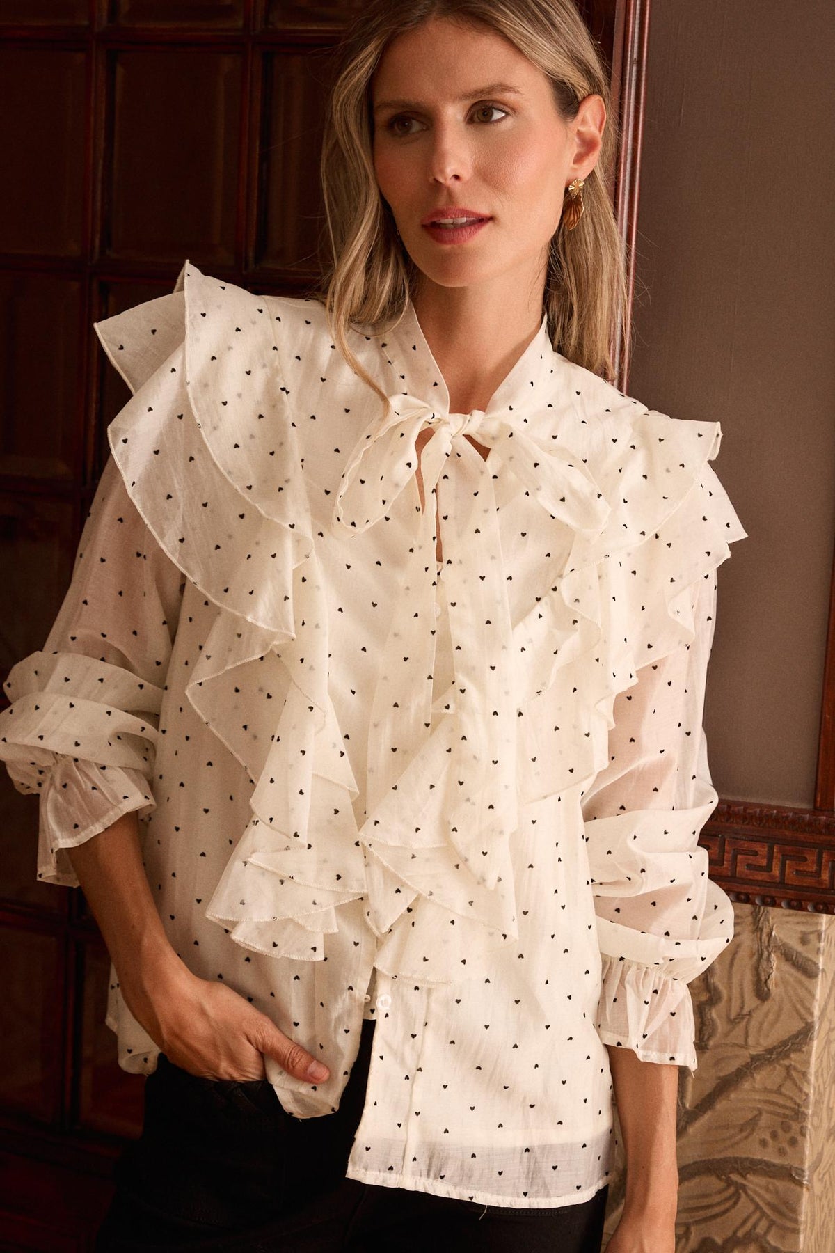 Marga polka-dot shirt