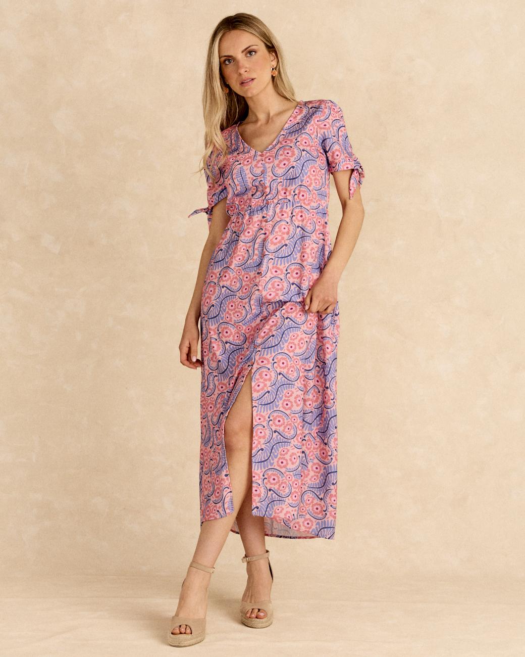 Long Dress Elasci Flowers