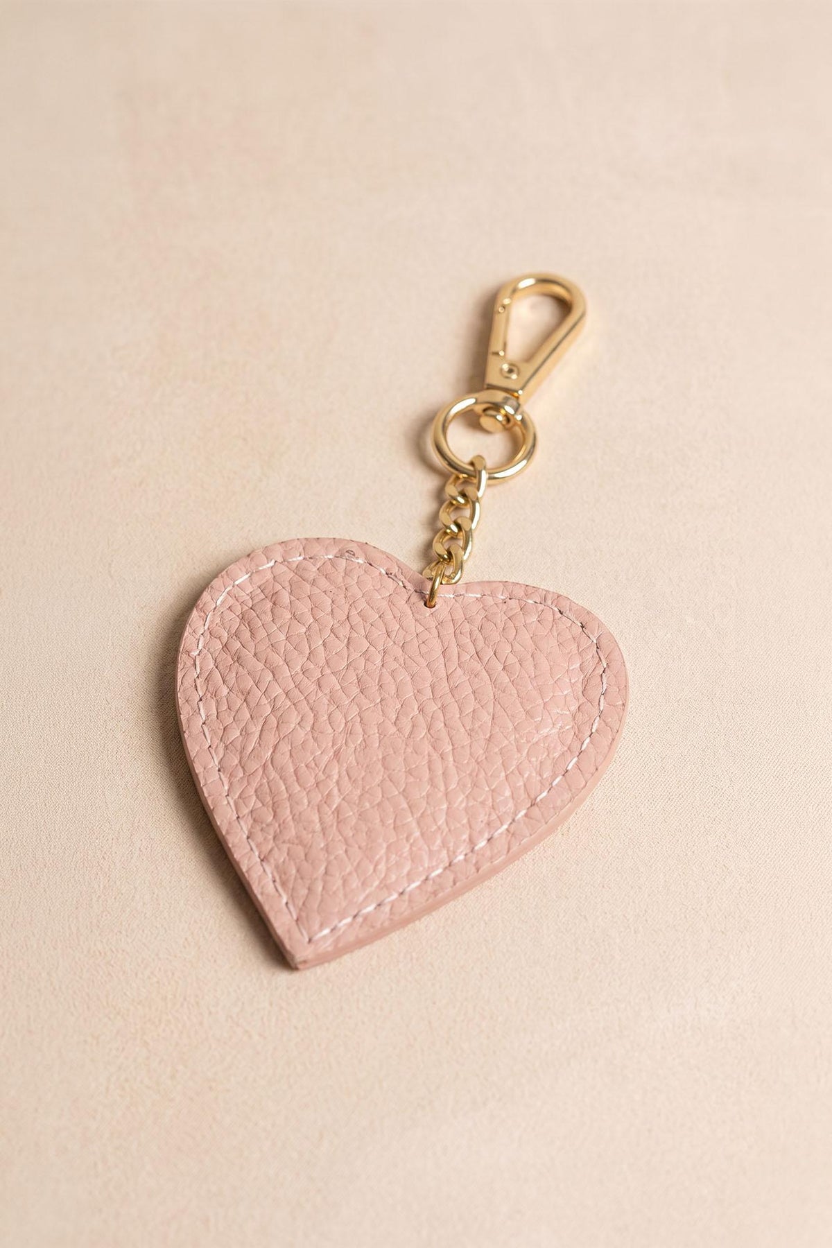 Africa Leather Heart Keychain