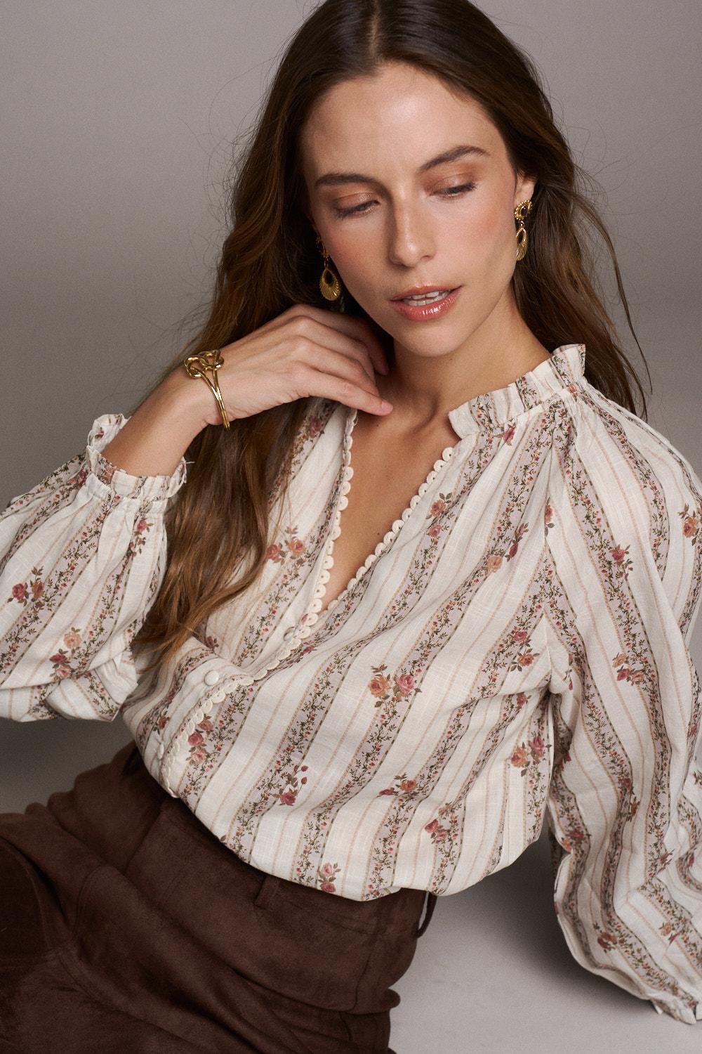 Floral Print Clementina Blouse