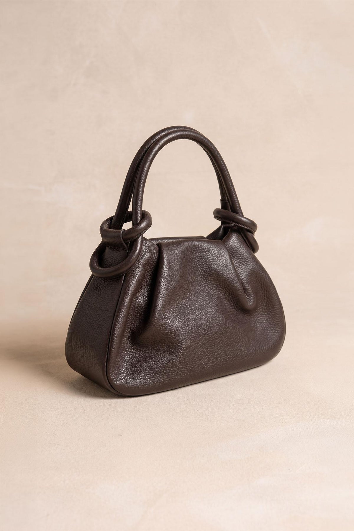 Olivia Ruched Leather Bag