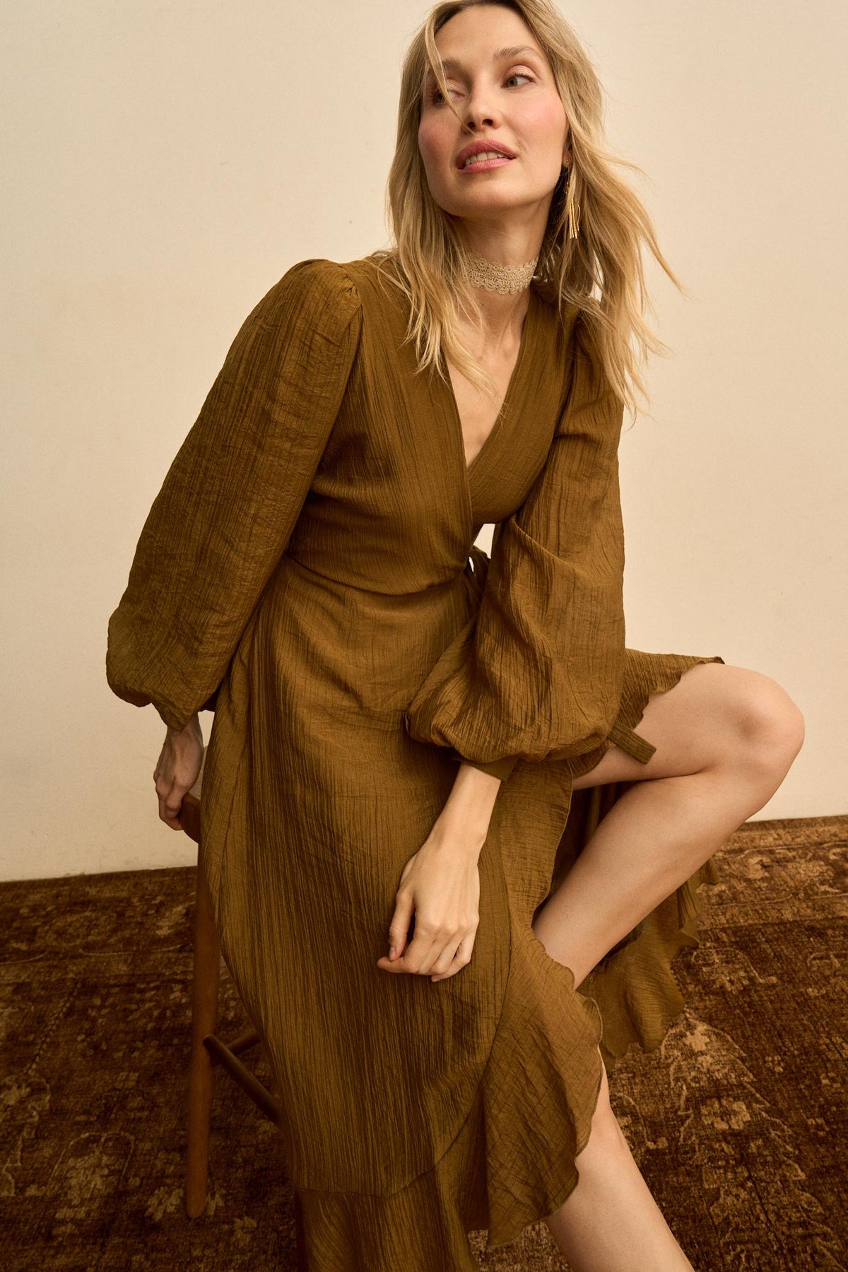 Silvia Low-Neck Dress