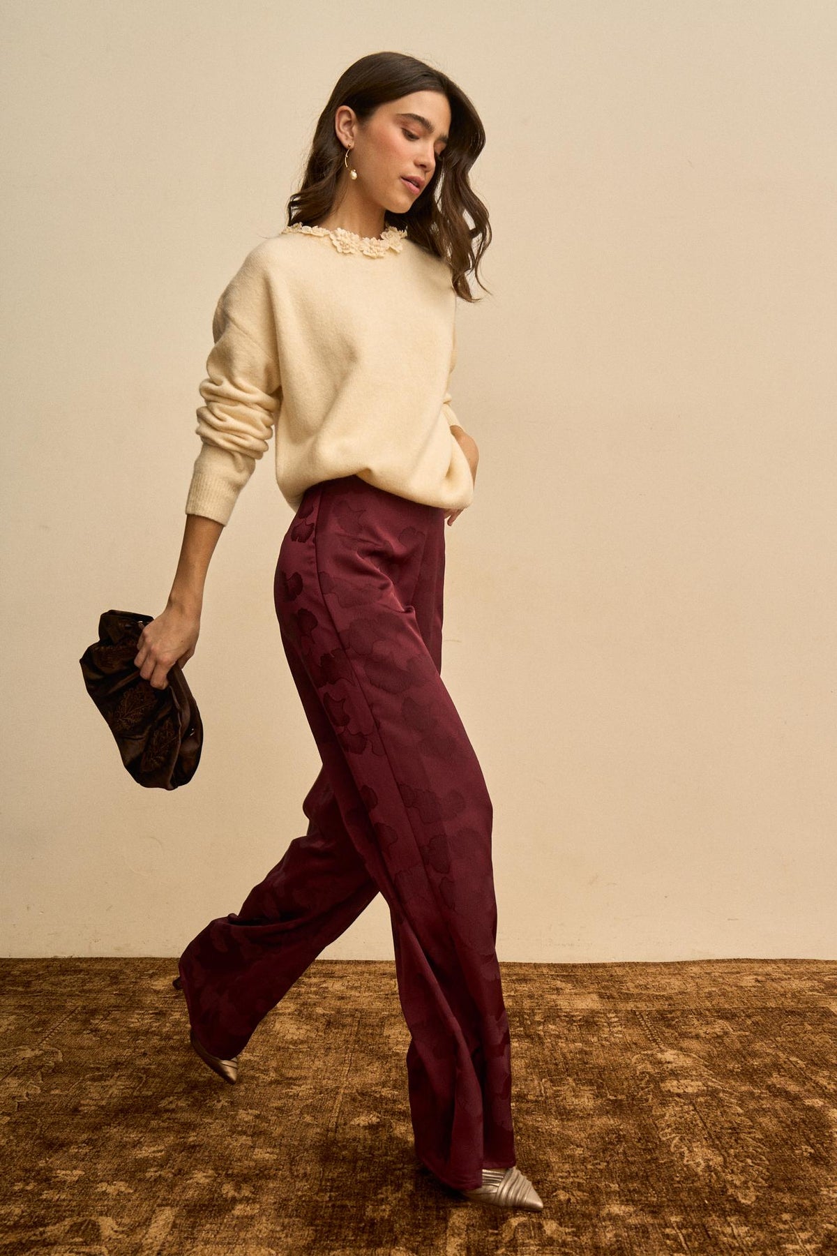 Flowers Sweater Mélisande Neck
