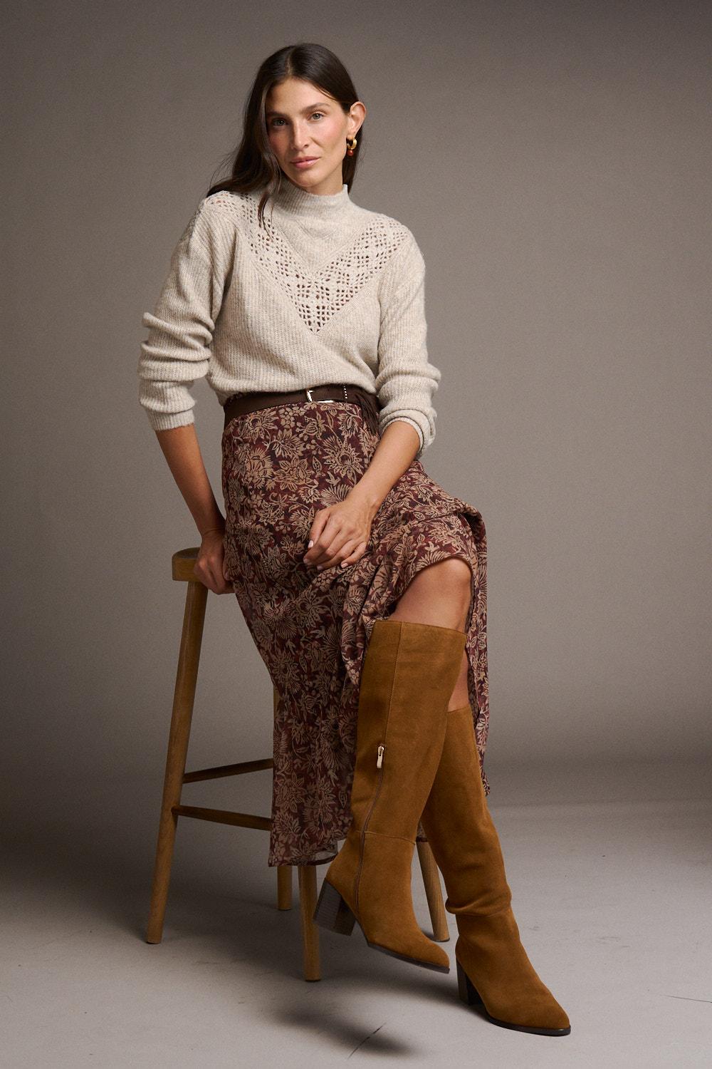 Esther Sweater with a collar