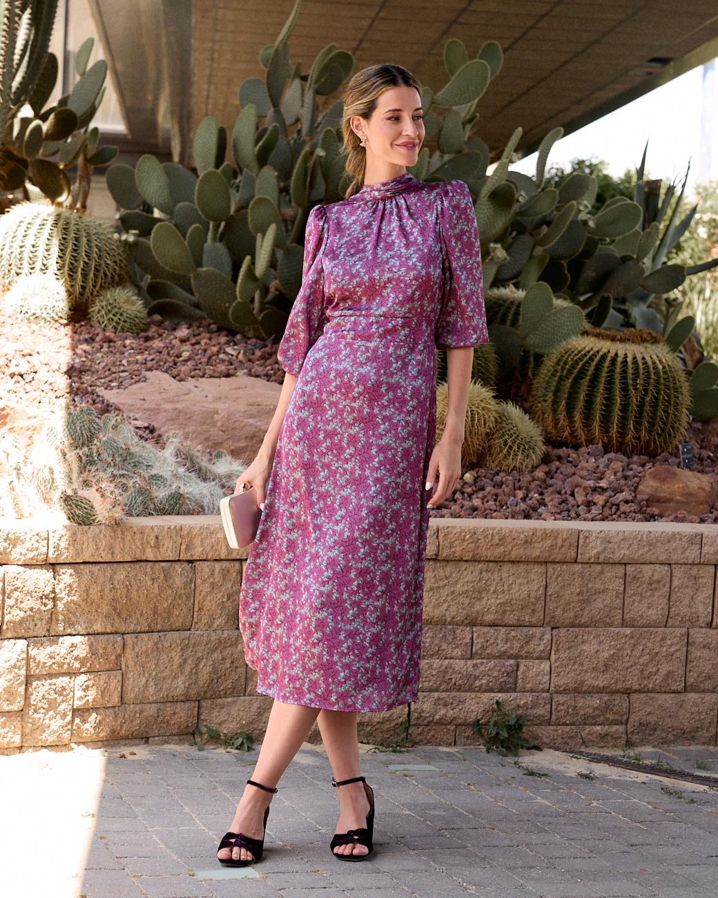Long Print Dress Min