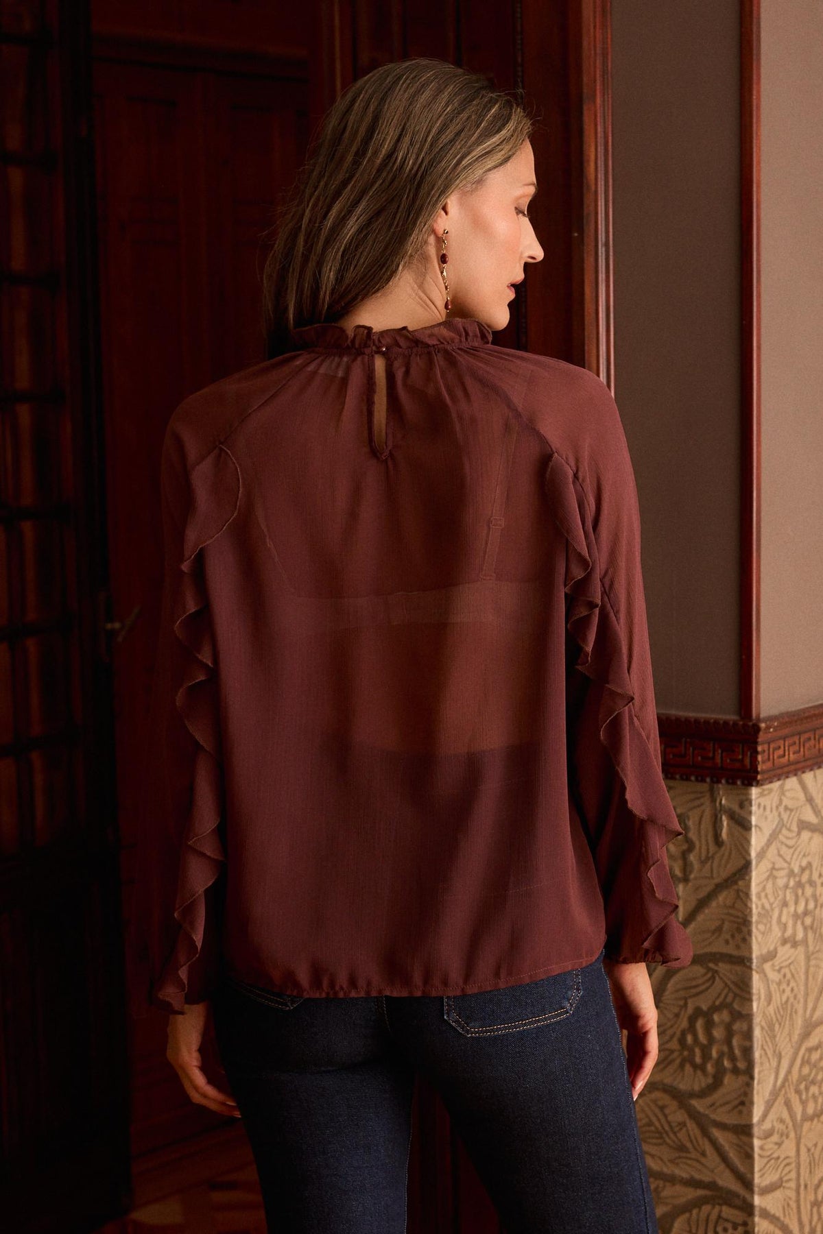 Alba Ruffle Blouse