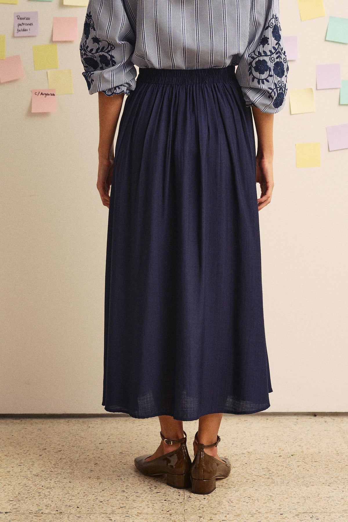 Navy Otilia Skirt