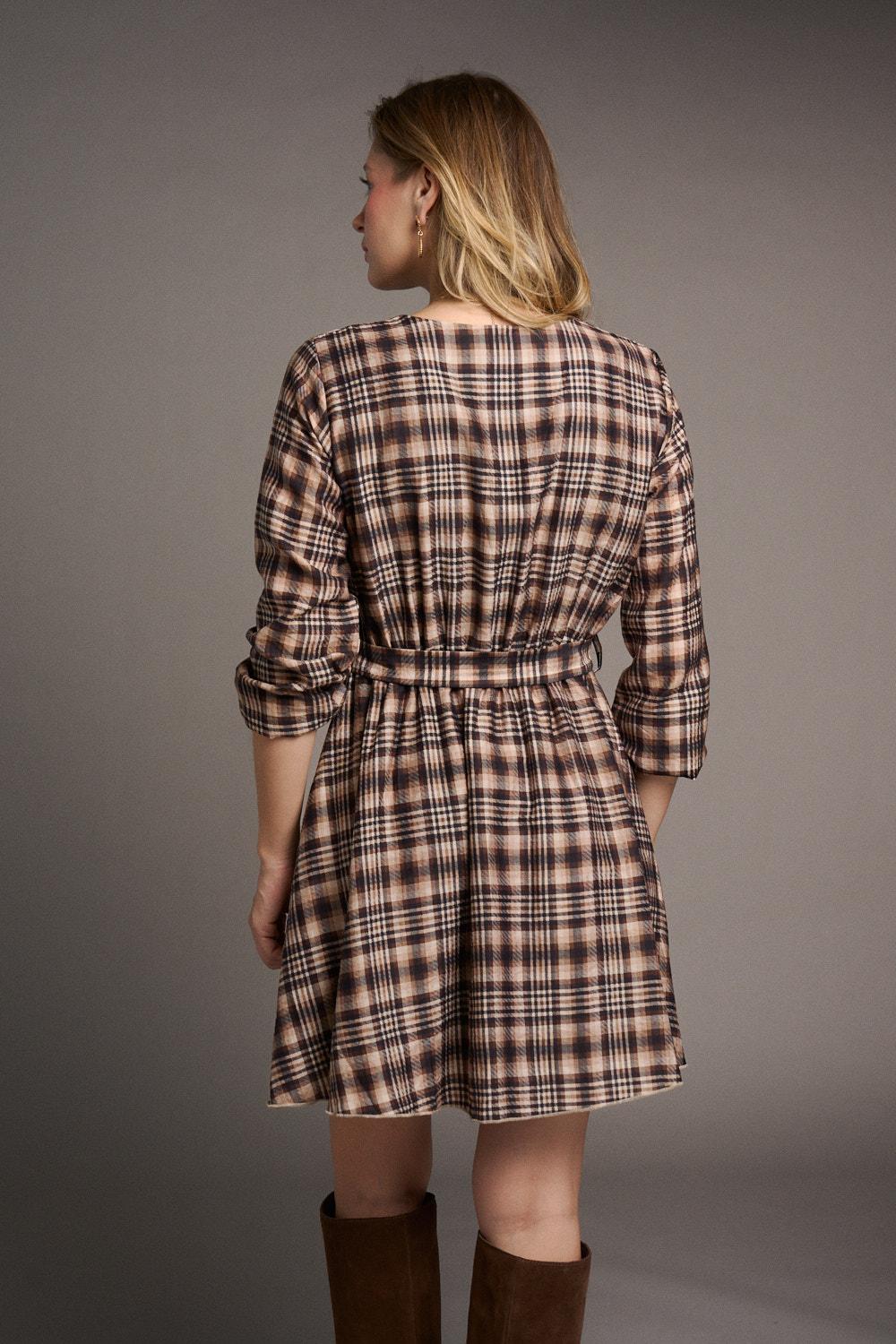 Diane Check print Dress