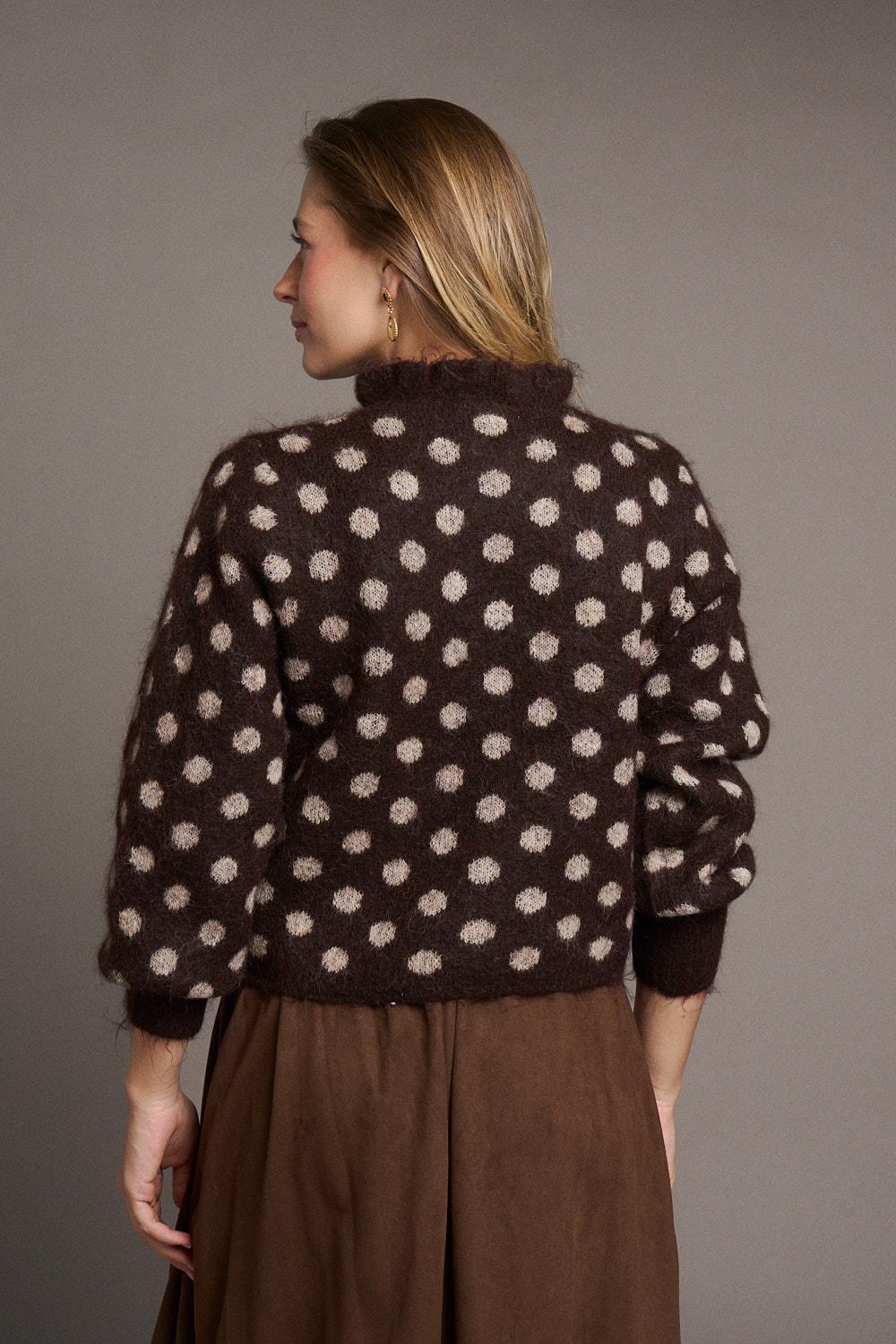 Constance Polka-Dot Cardigan