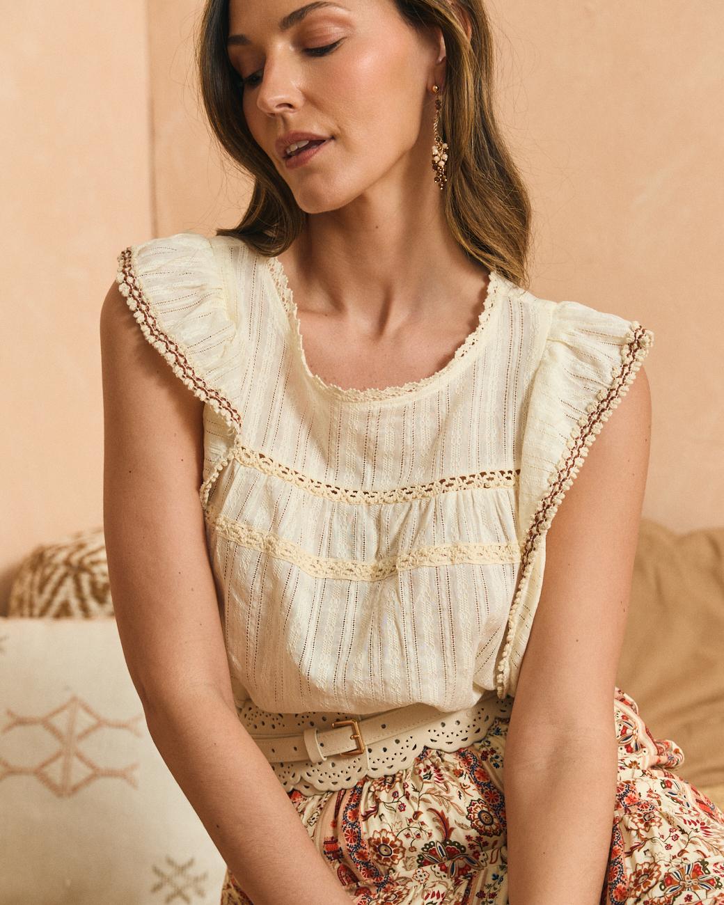 Carola Ruffle Top