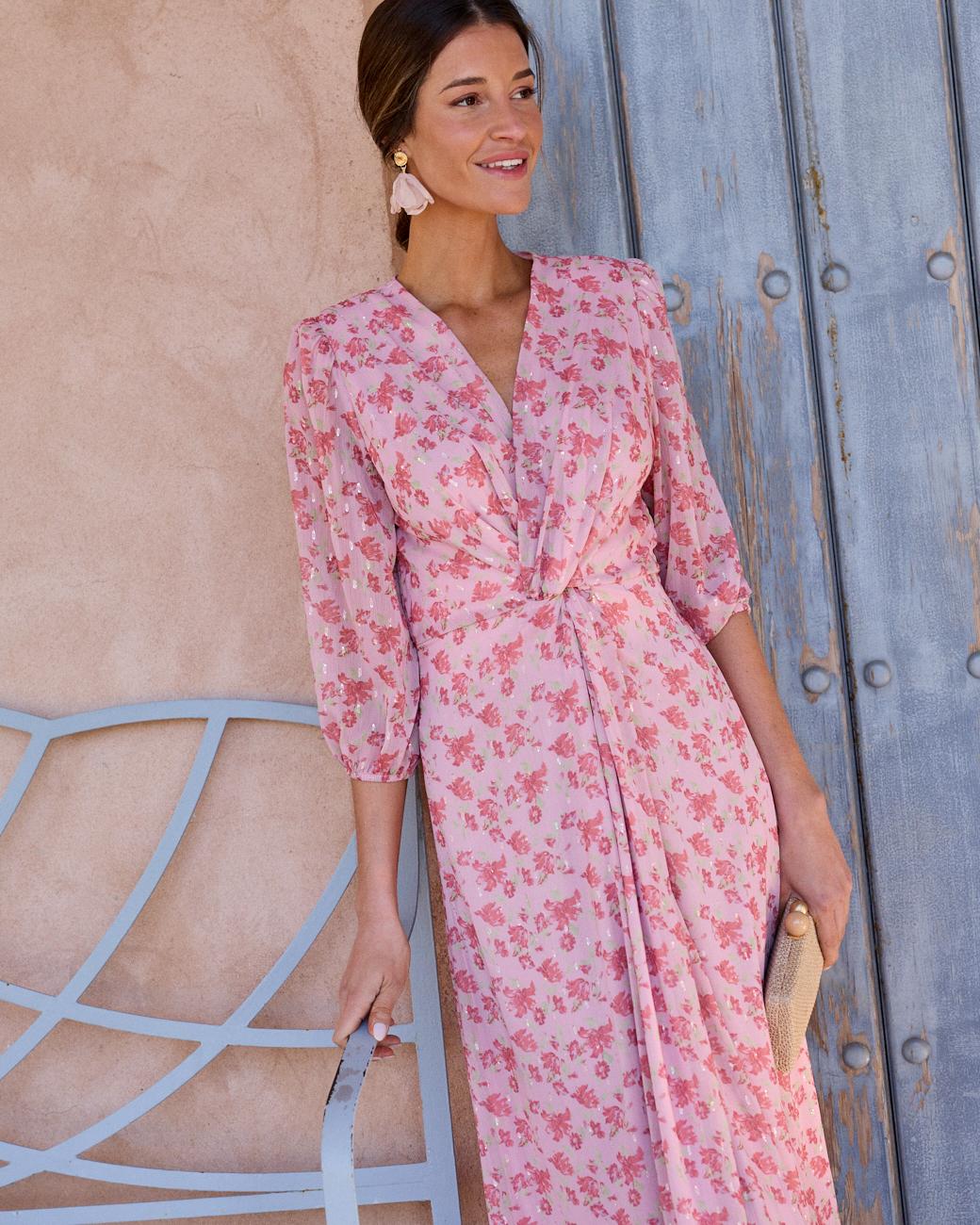 Plunging Neckline Dress Coppet