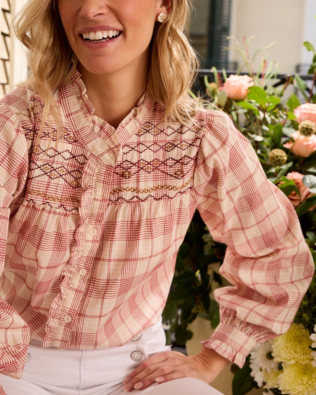 Camelia Check print Shirt