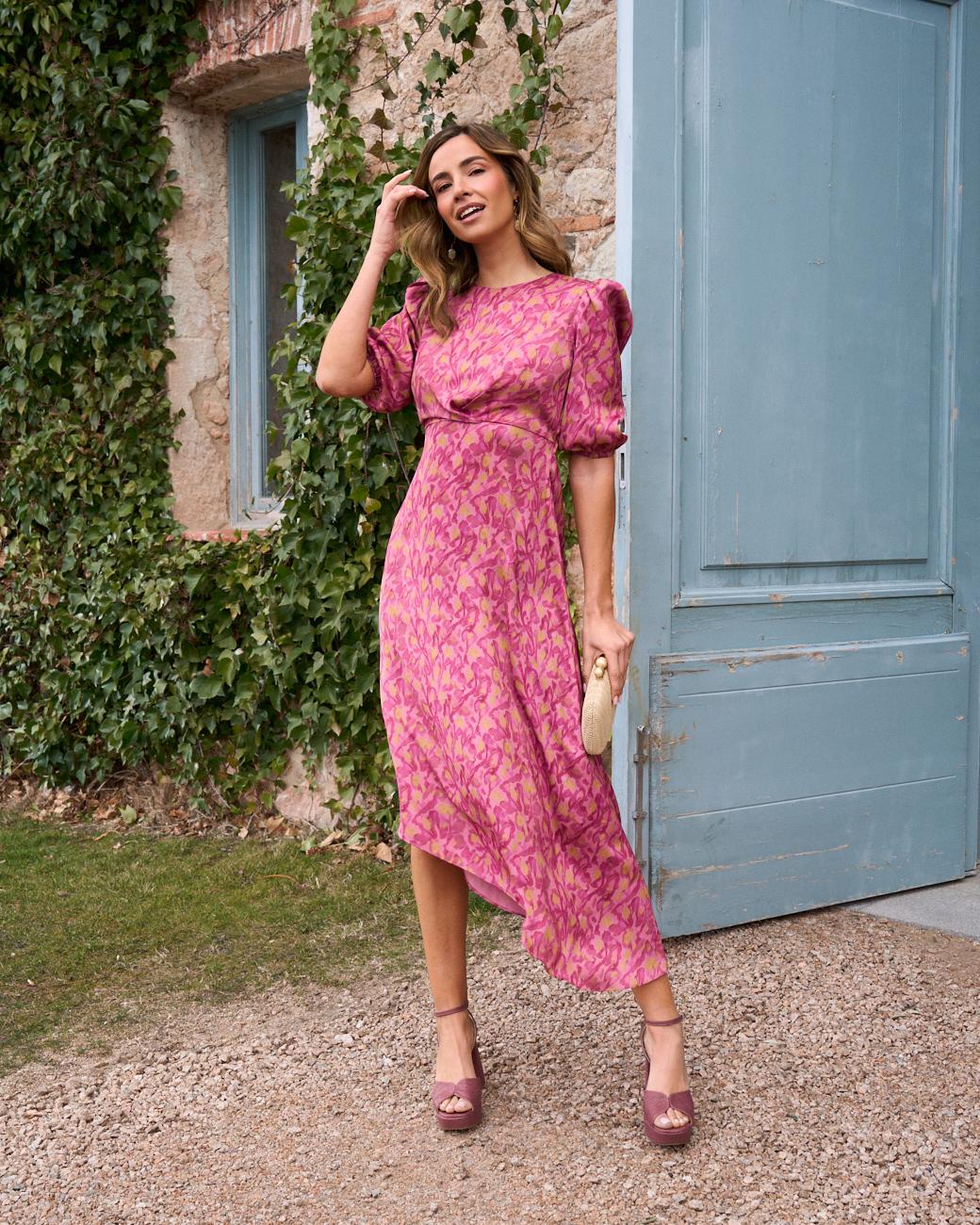 Magda Print Dress
