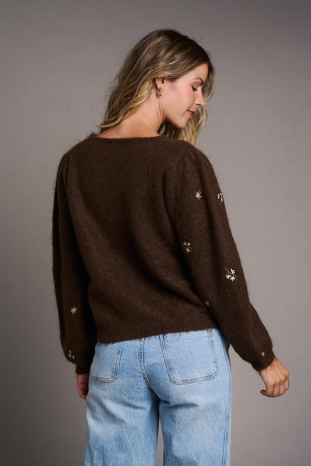 Maëlle Embroidered Cardigan