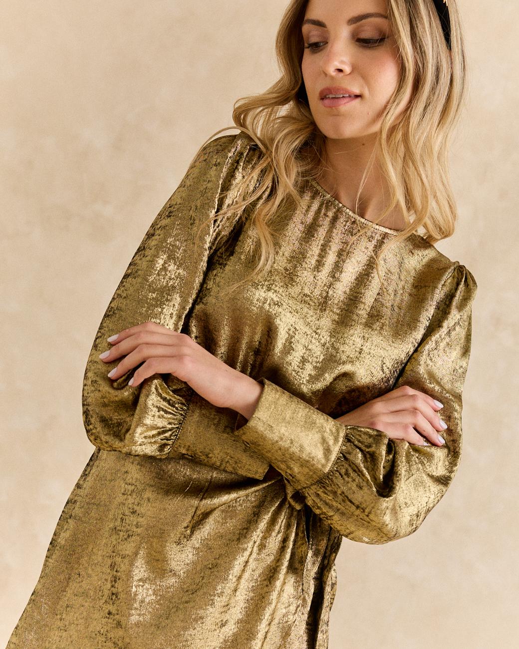 Melisa Golden Dress