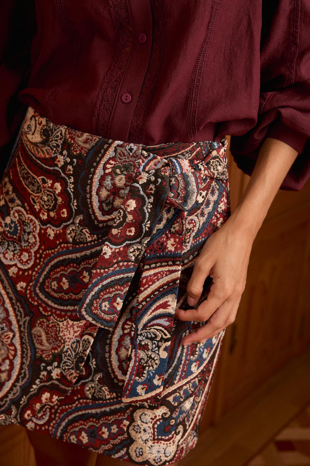 Falda paisley pepa