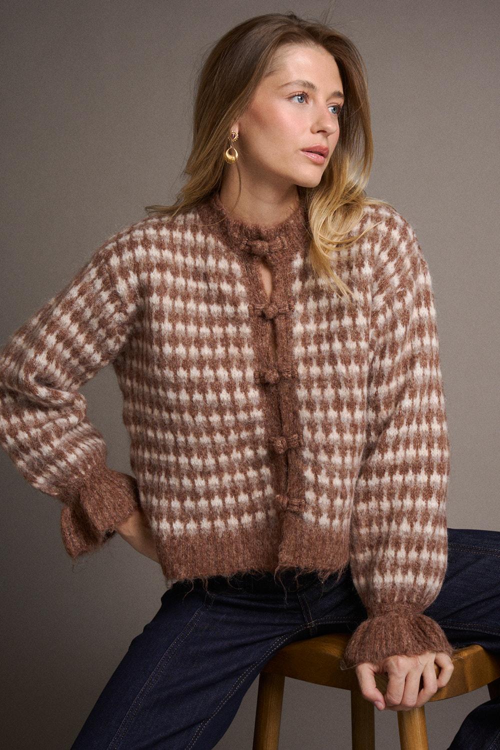 Amandine Ruffle Cardigan