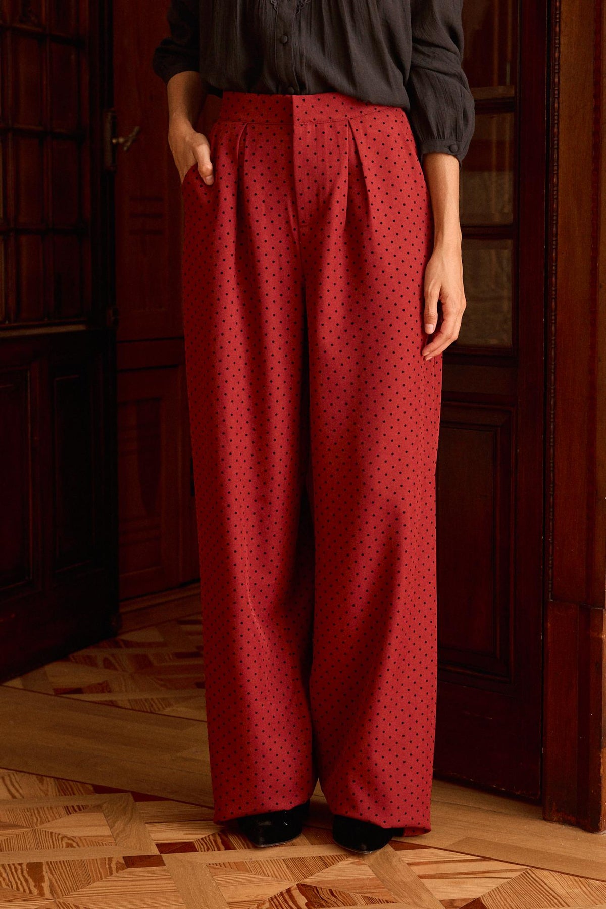 Delphi Burgundy Trousers