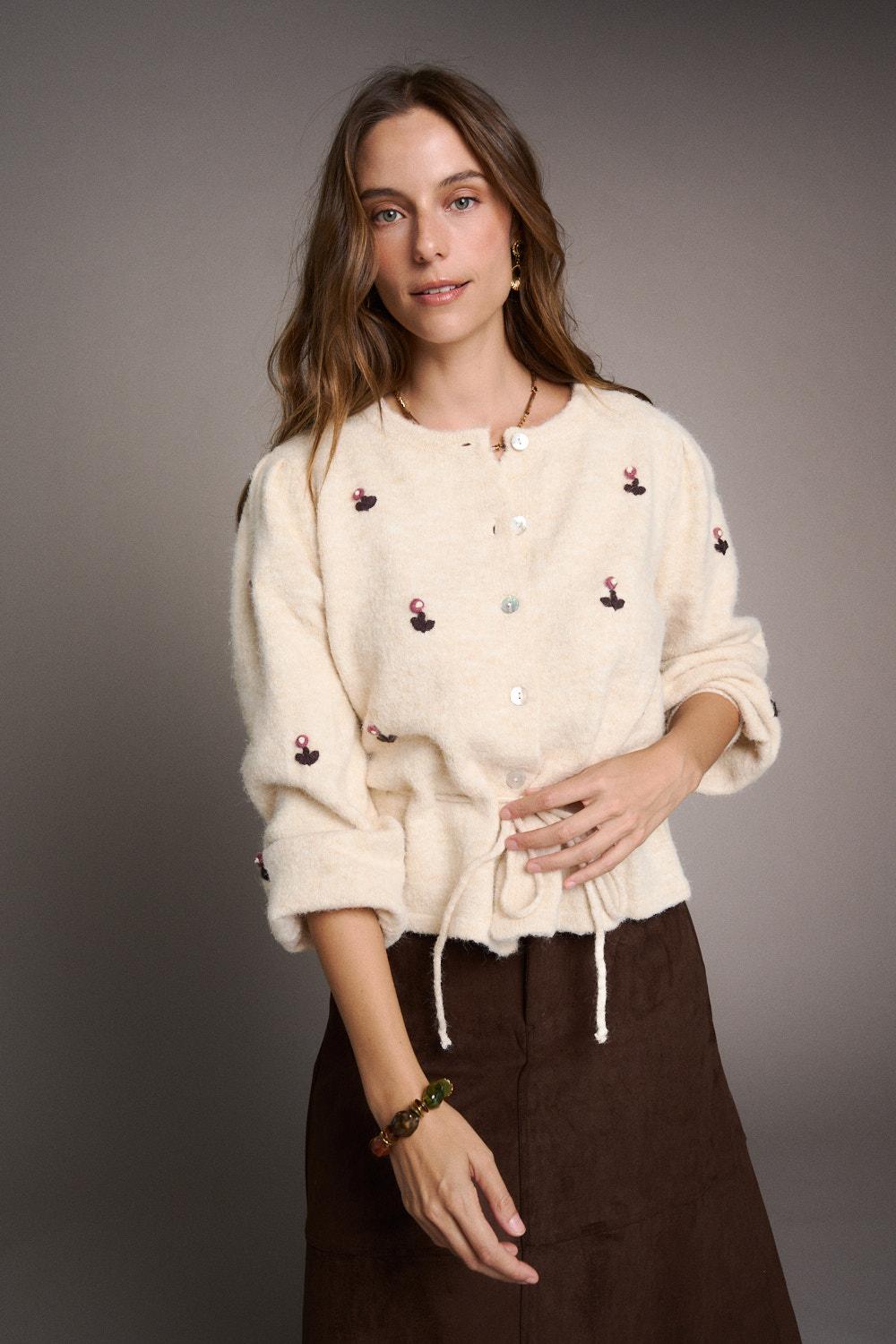 Elarda Floral Cardigan