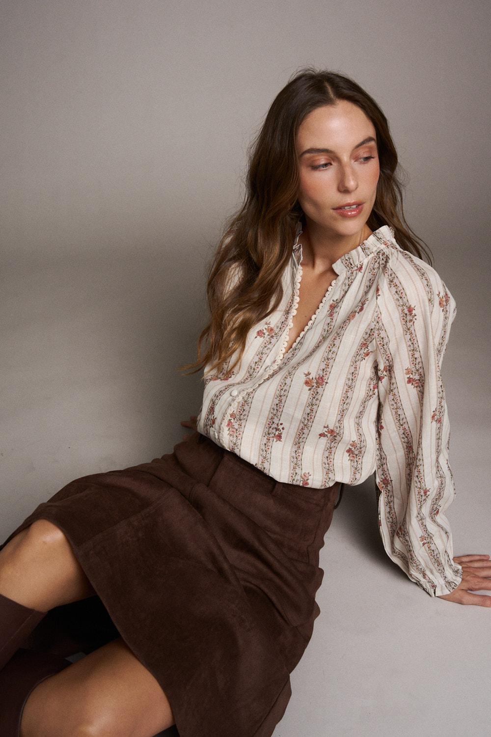 Floral Print Clementina Blouse