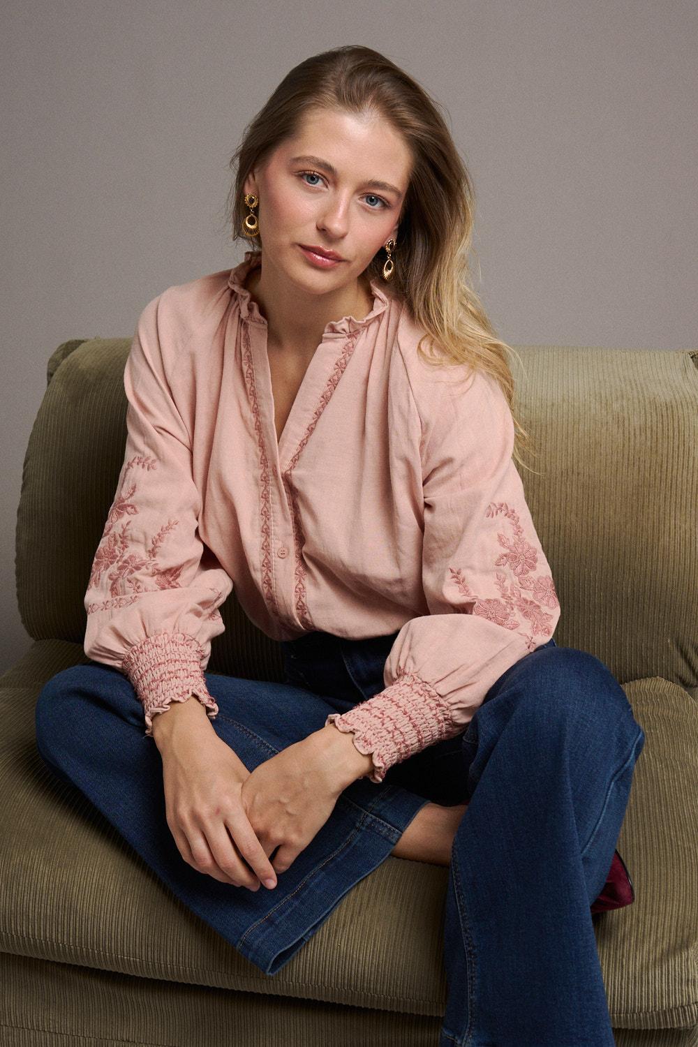 Ava Embroidered Blouse