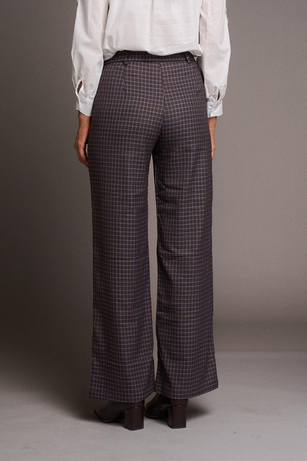Pauline Check print Trousers