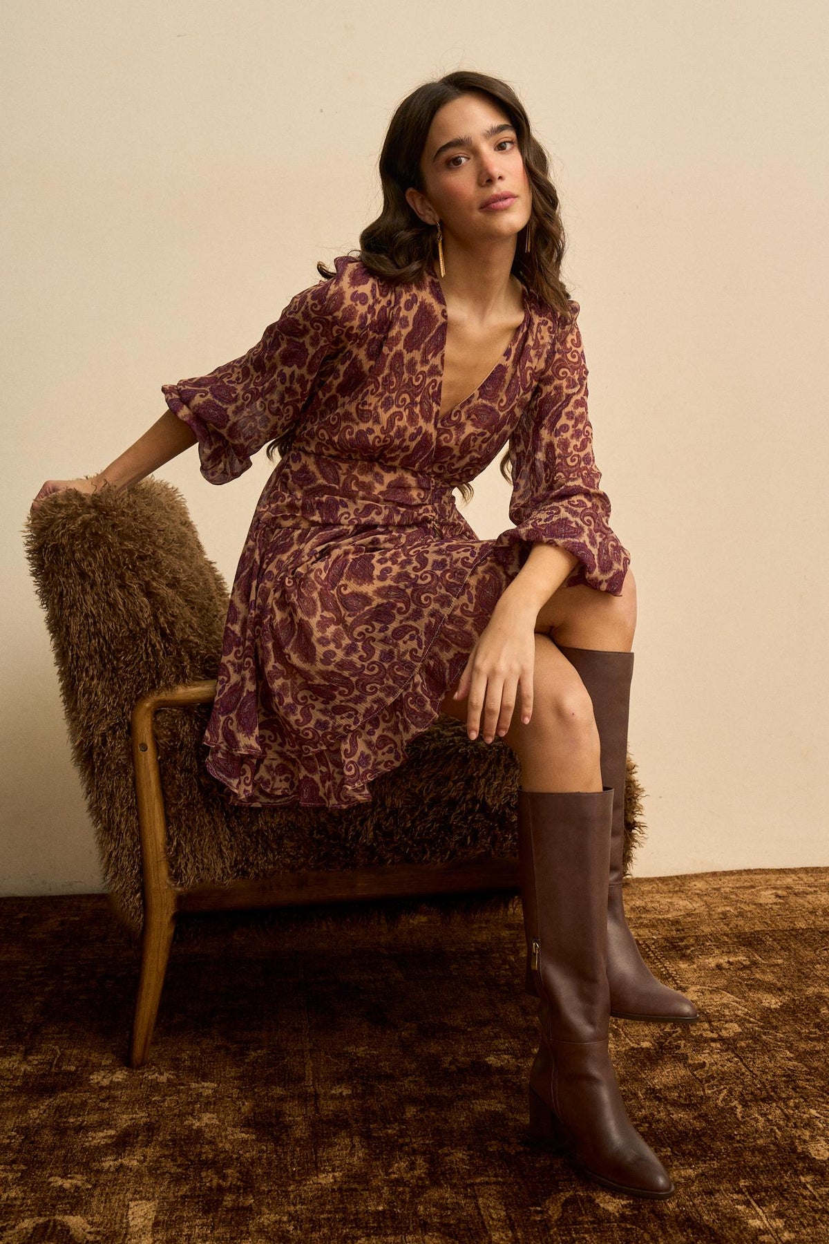 Isaline Short Print Dress