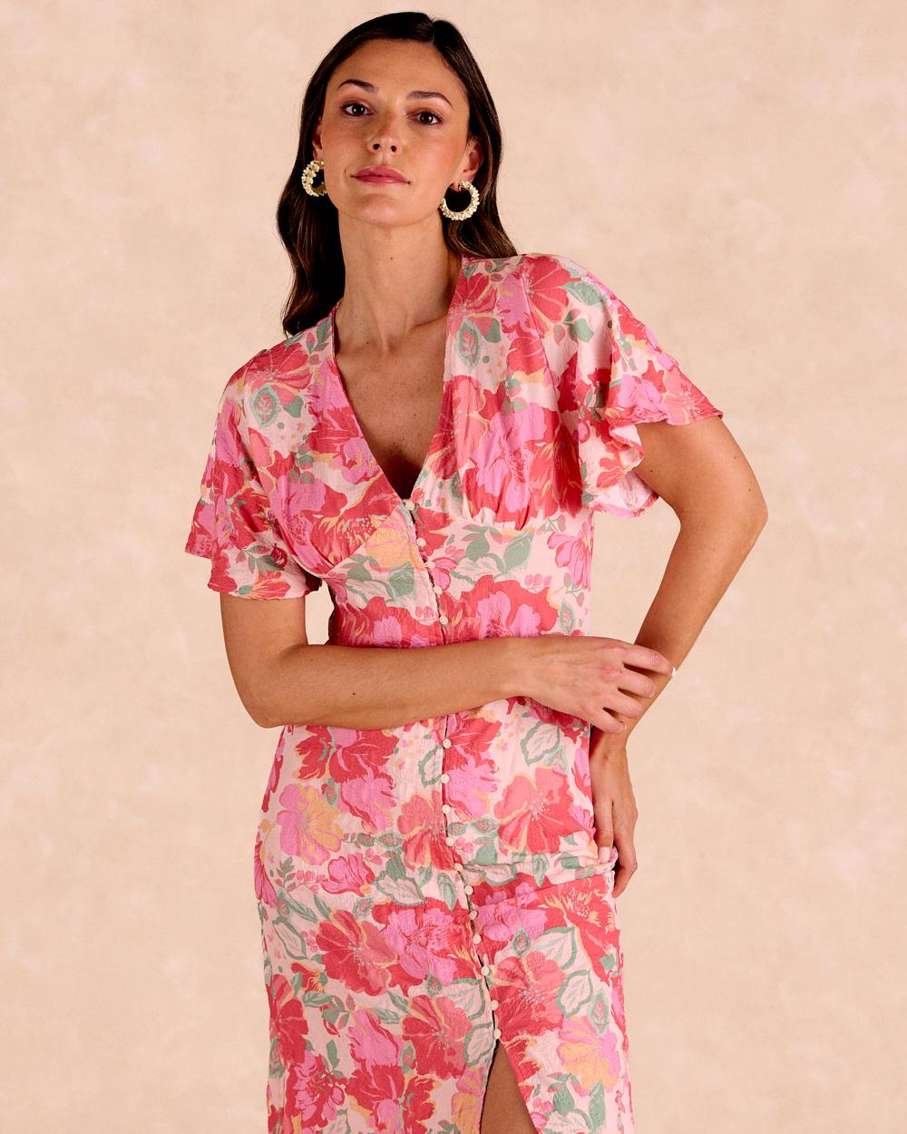 Long Flowers Dress Barina