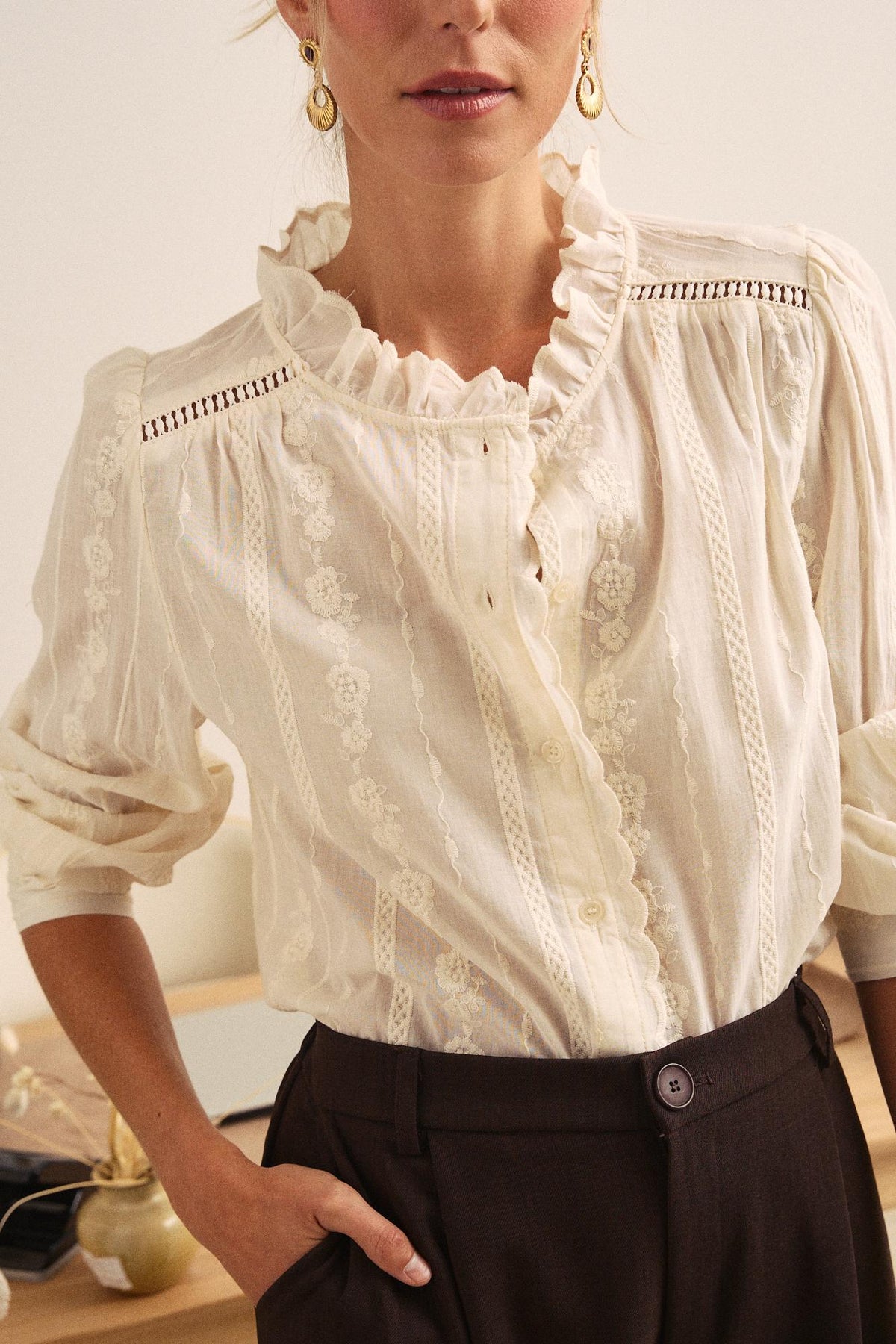 Embroidered Shirt Solmira