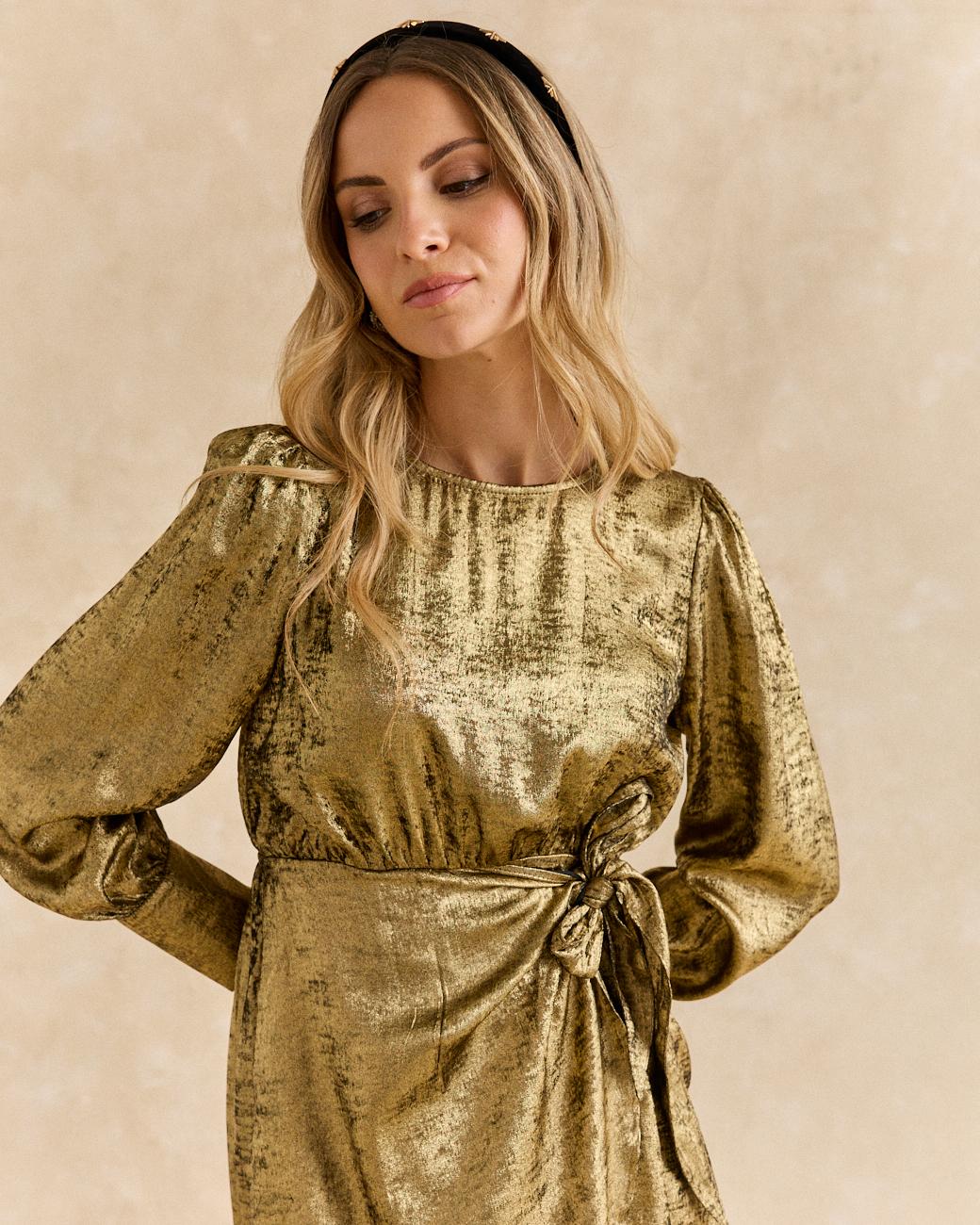 Melisa Golden Dress