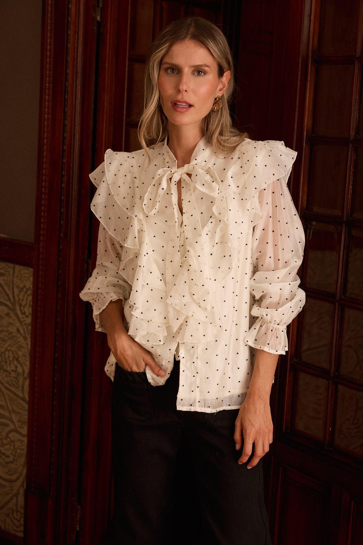 Marga polka-dot shirt