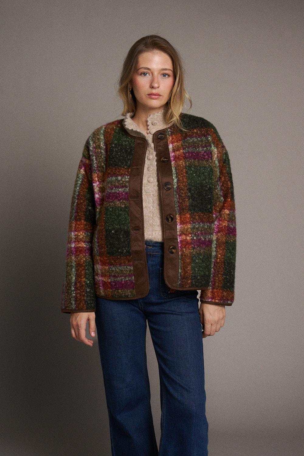 Romy Check print Jacket