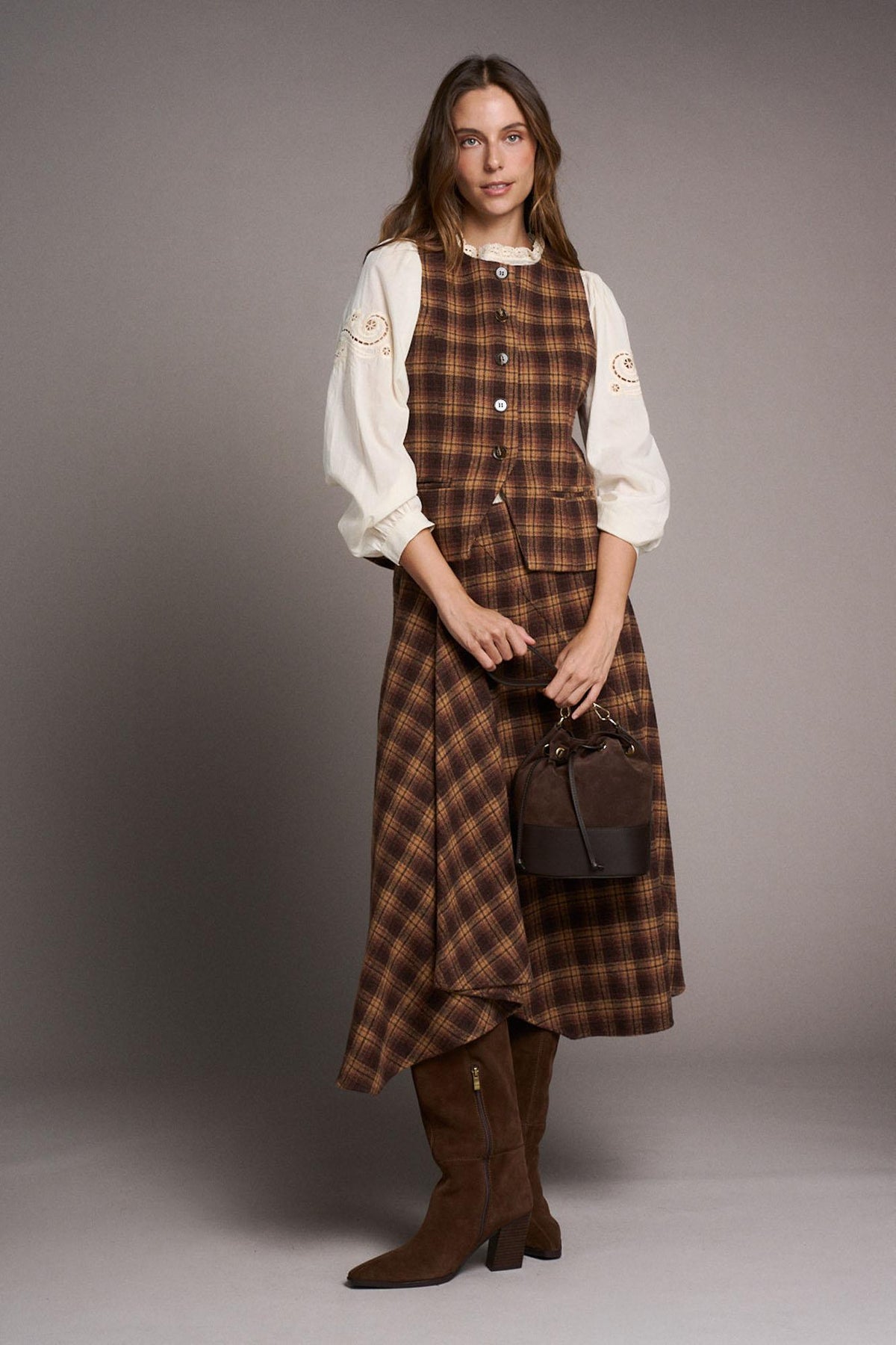 Philippine Check print Skirt