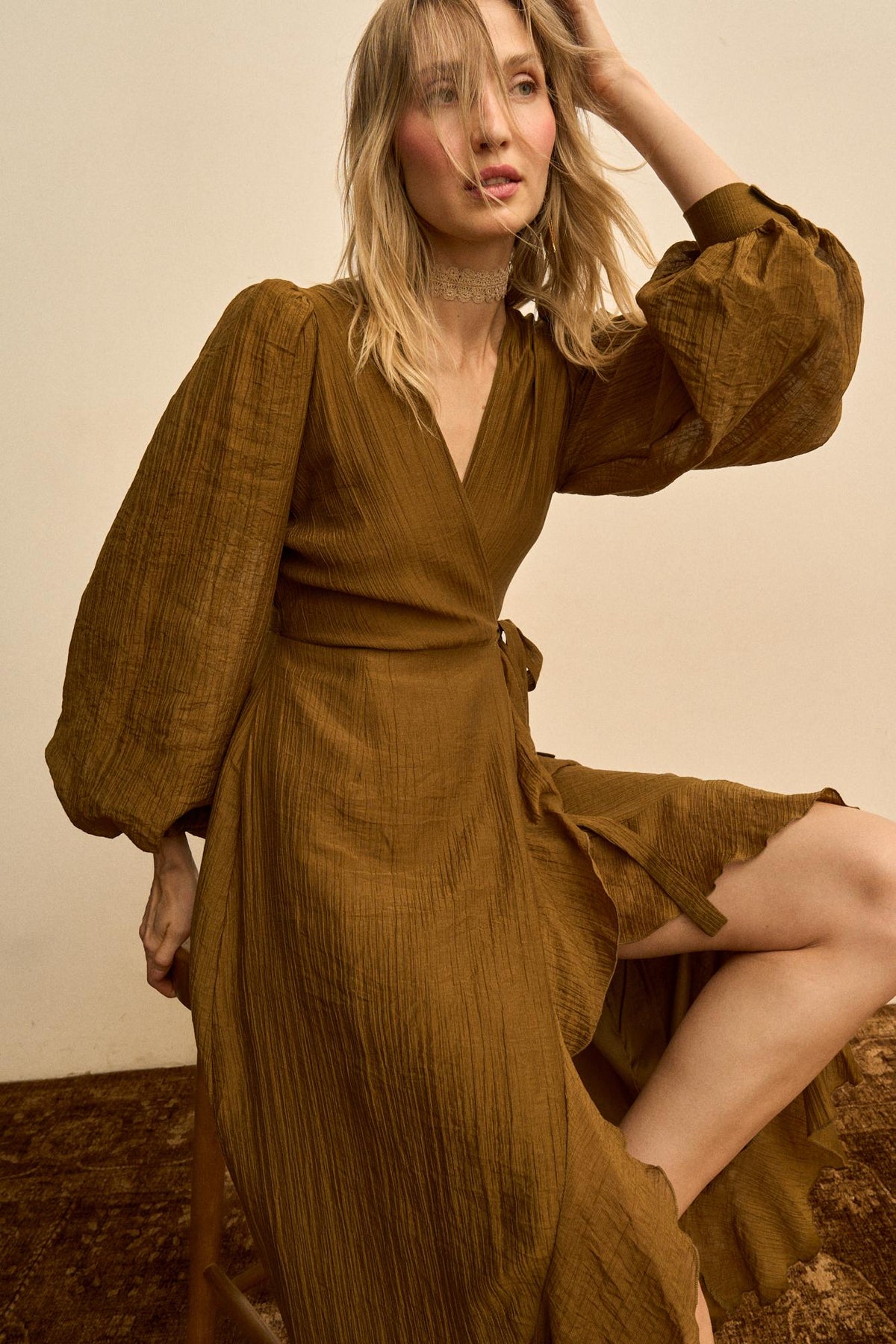 Silvia Low-Neck Dress