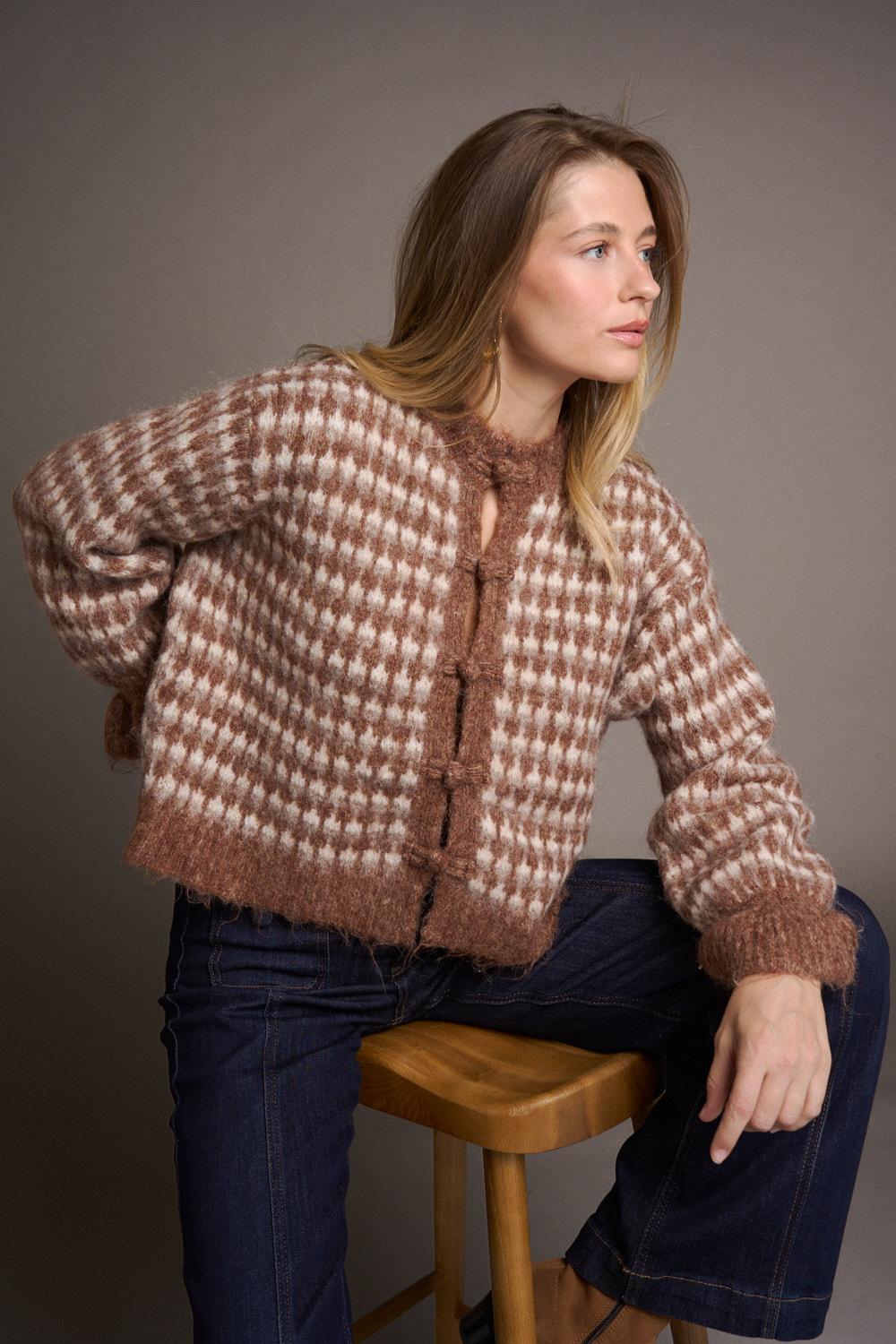Amandine Ruffle Cardigan