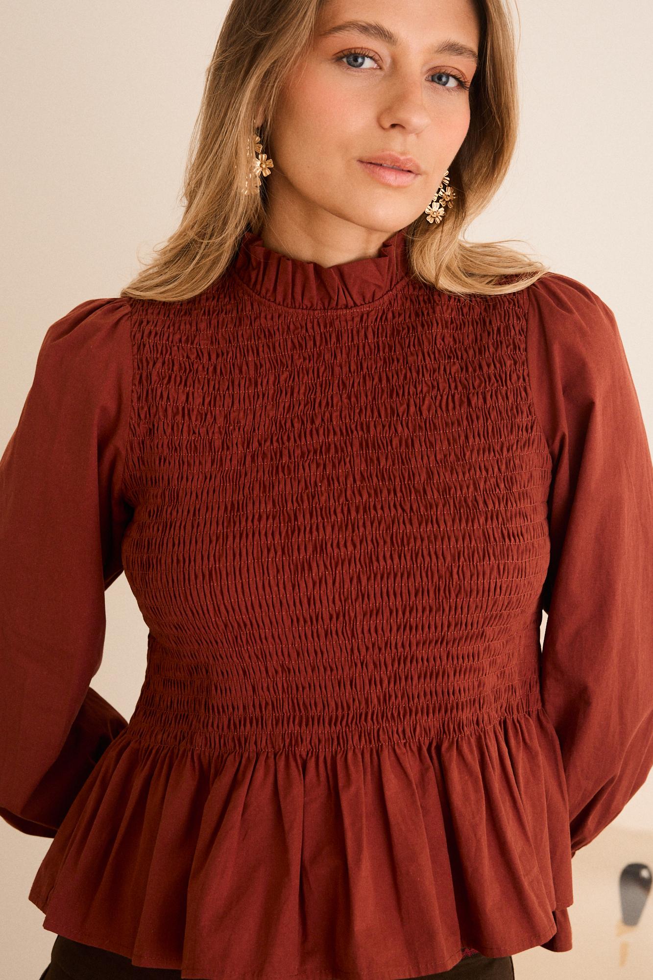 Blusa Nido Abeja Rufina