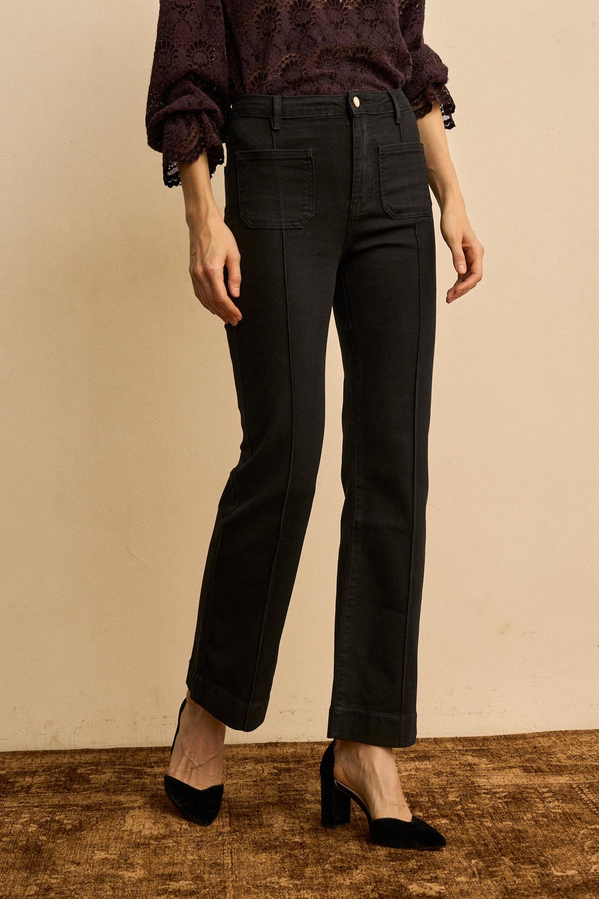 Elvire Denim Trousers with Pockets